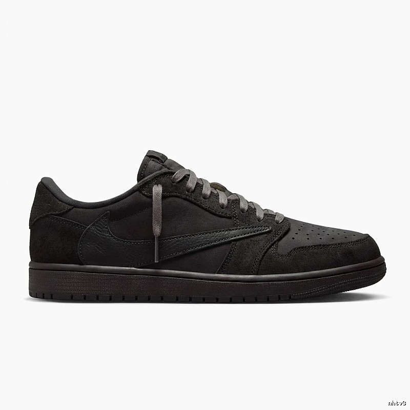 Retro-style black Jordan AJ1 shoes