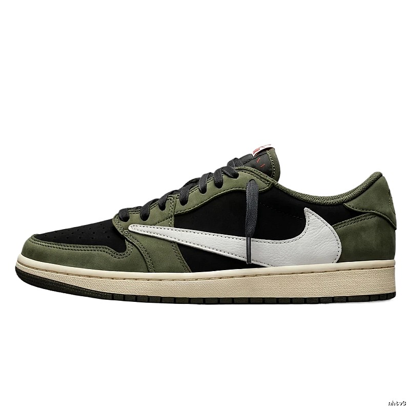 Retro-style olive green of Jordan 1