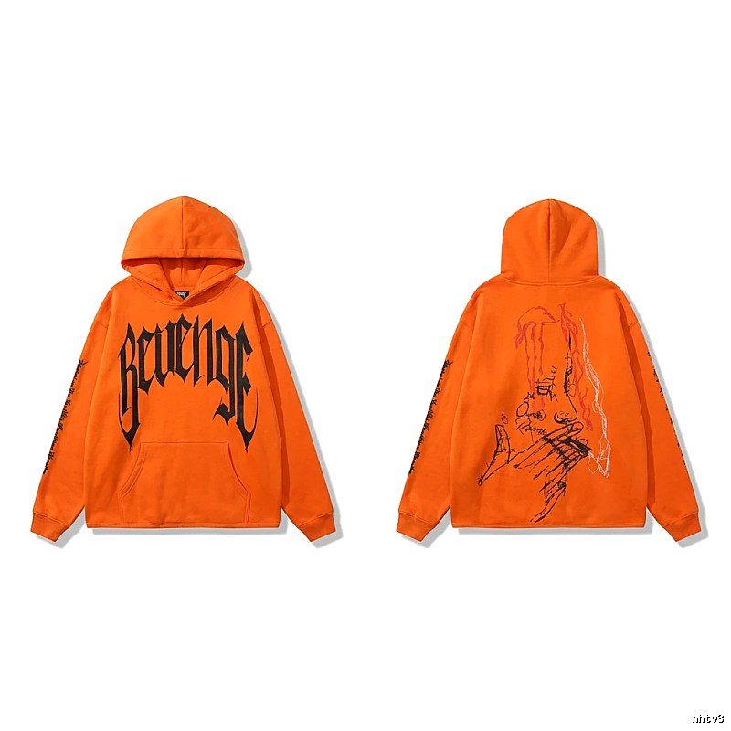 Revenge dark style orange hoodie