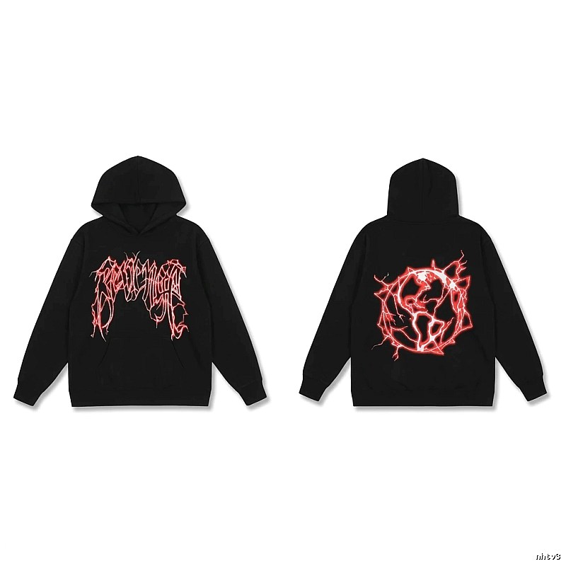 Revenge Dark Style Red Pattern Hoodie