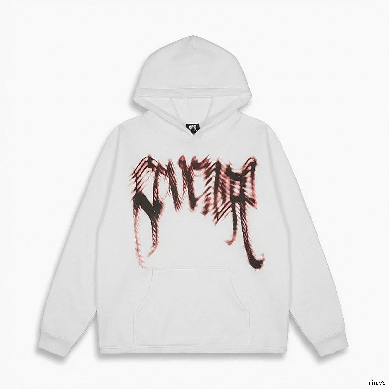 Revenge Gothic Style White Hoodie