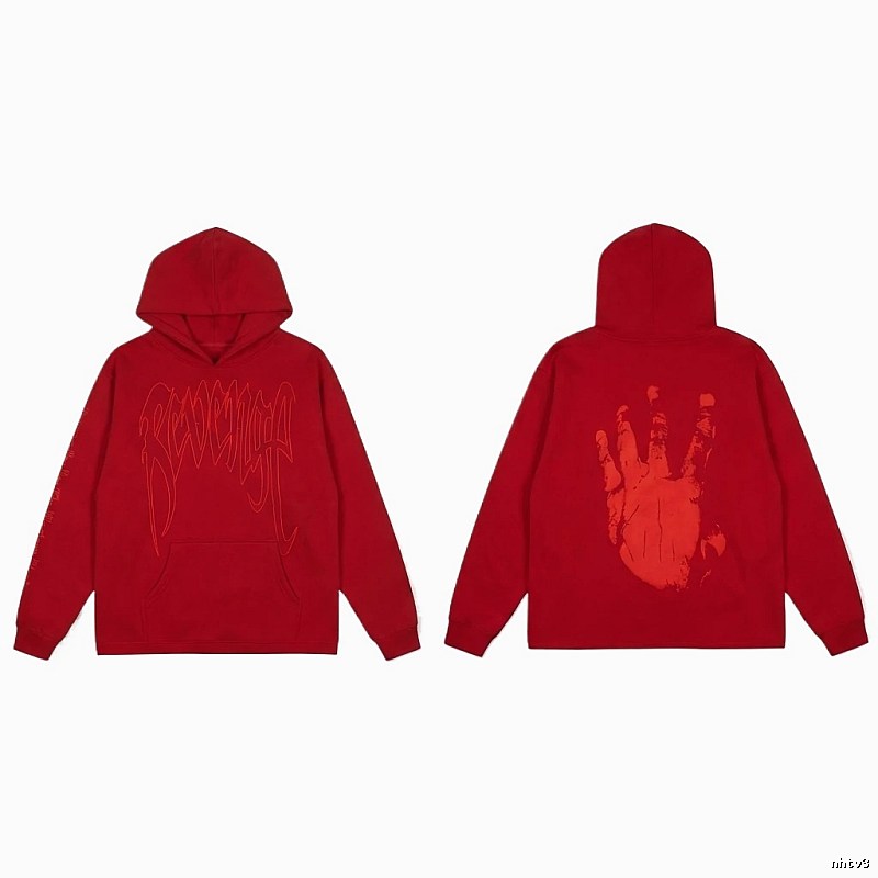 Revenge trendy and cool style red hoodie