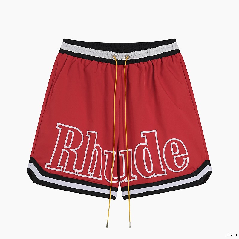 RHUDE sporty red shorts