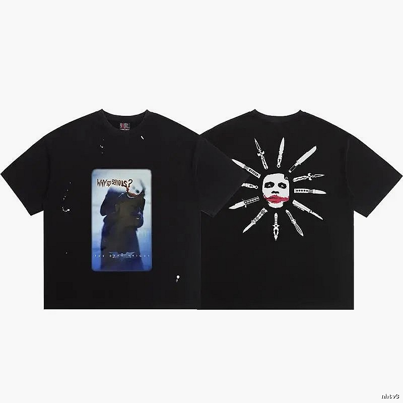 SAINT x Joker Co-branded Street Style Black T-Shirt
