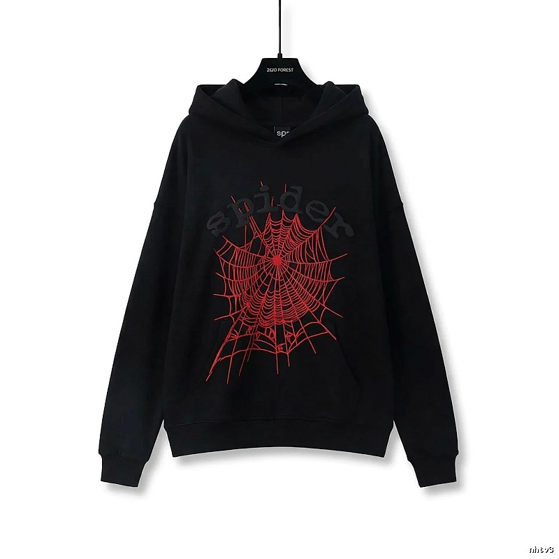 Sp5der cobweb - style black sweatshirt