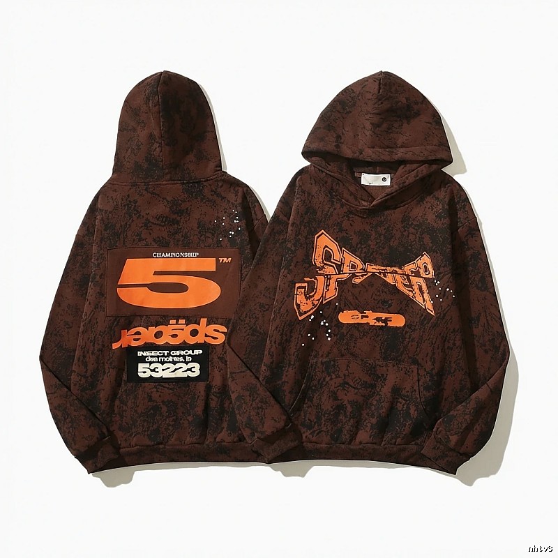 Sp5der Trendy and Cool Brown Sweatshirt