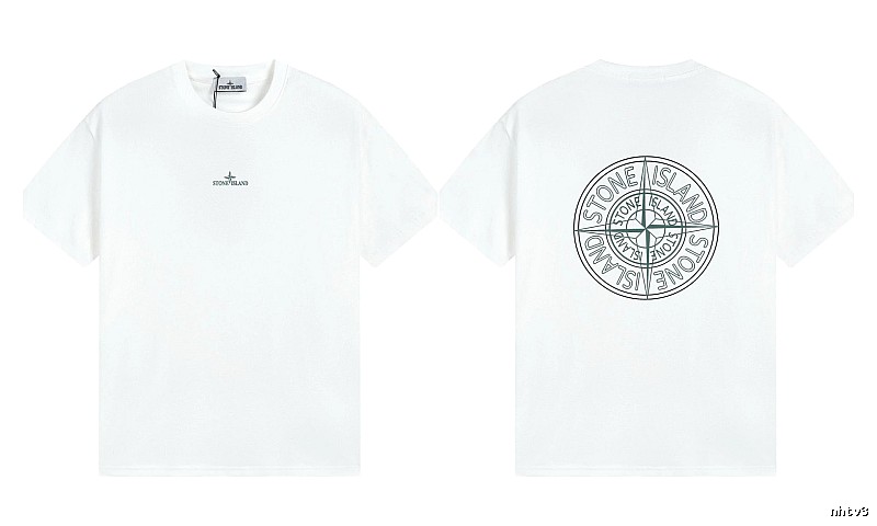 Stone Island Compass Series Street Style White T-Shirt