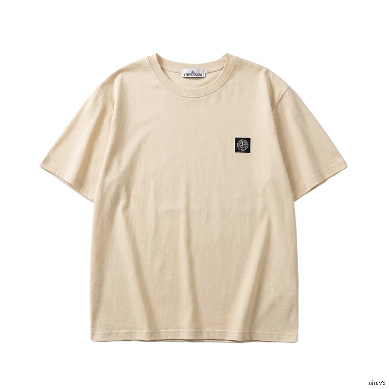 Stone Island minimalist style beige T-shirt