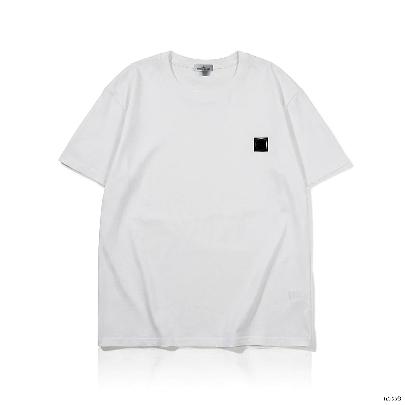 Stone Island minimalist style white T-shirt