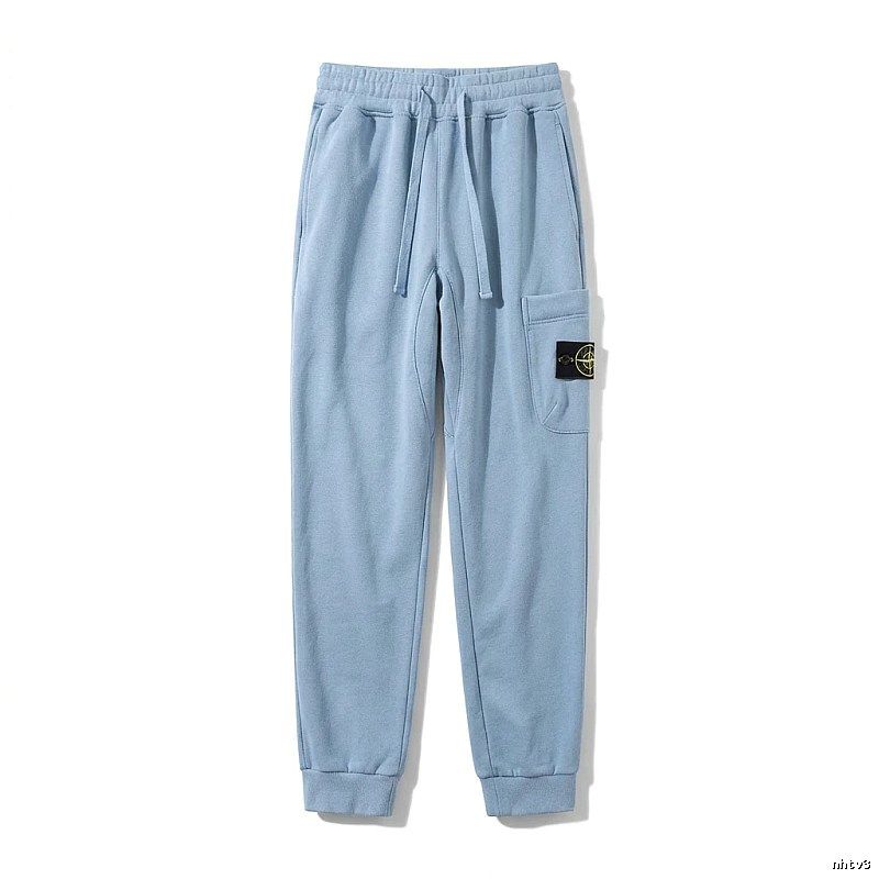 Stone Island Workwear Style Light Blue Sweatpants