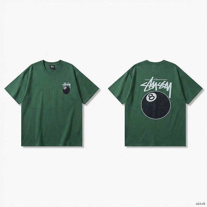 Stussy Black Eight Series Trendy and Cool Style T-shirt