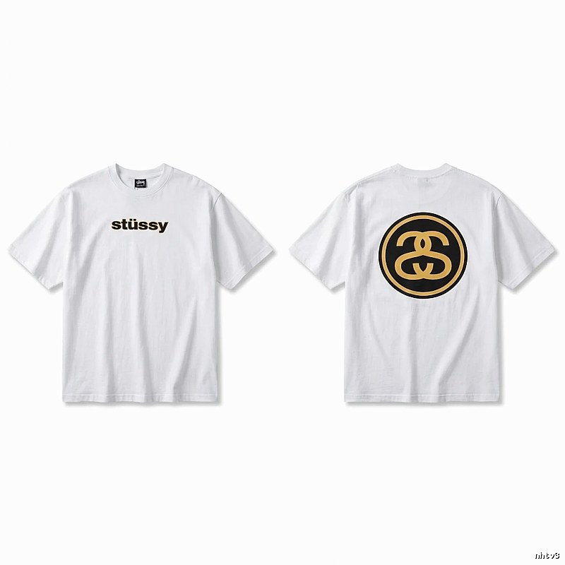 Stussy classic simple white T-shirt