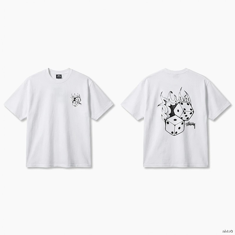 Stussy Dice Print Style White T-shirt
