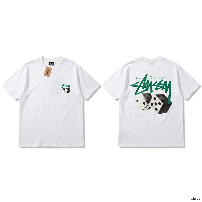 Stussy Dice Print White T-shirt