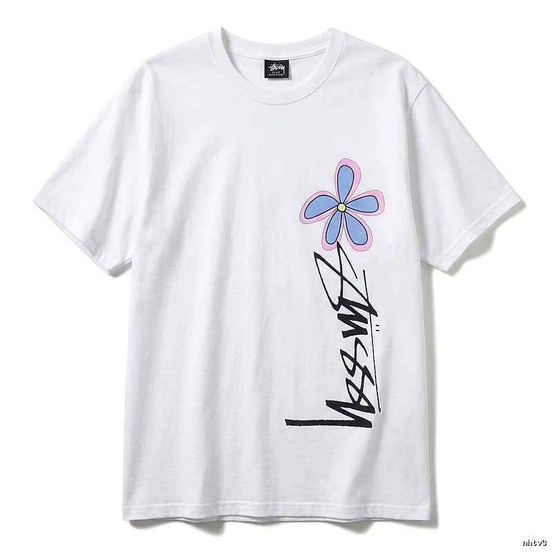 Stussy Floral Style White T-shirt