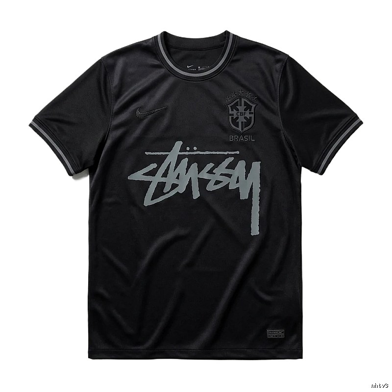 Stussy graffiti-style black T-shirt