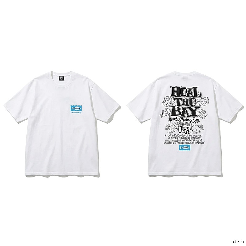 Stussy Healing Bay Collection White Short-sleeve Shirt