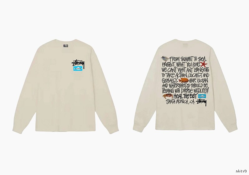 Stussy Marine Conservation Style Off-White Long-Sleeve
