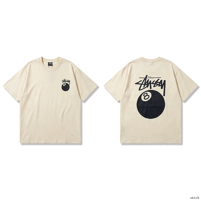 Stussy No.8 Ball Series Retro-Style T-Shirt