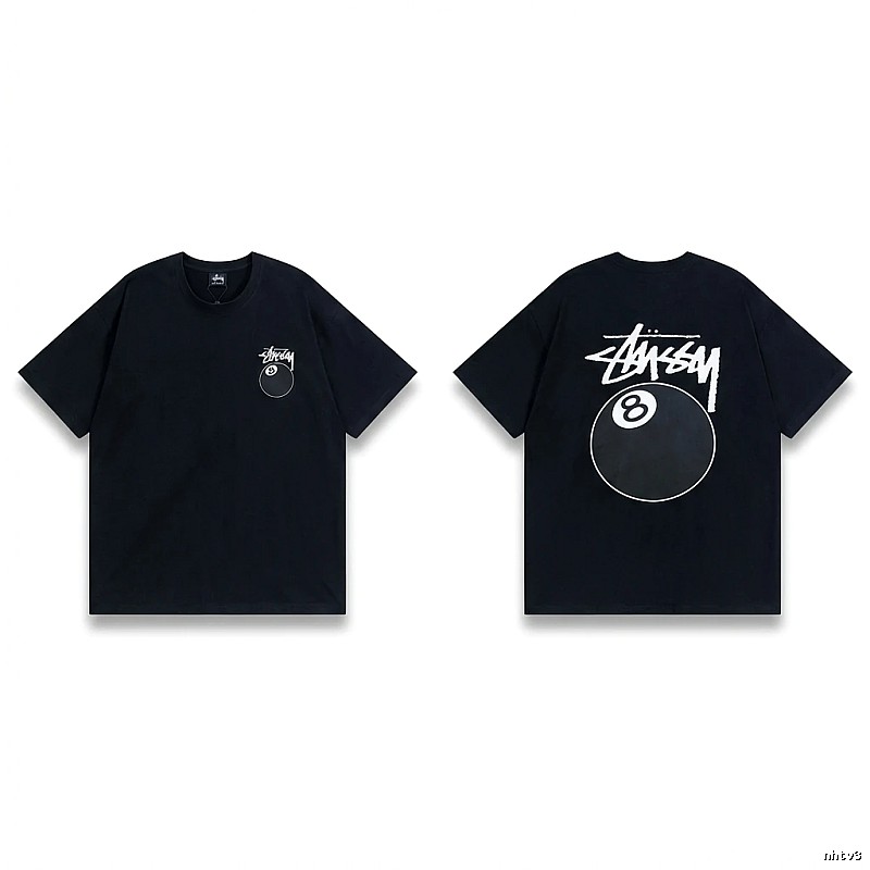 Stussy No.8 Ball Style Black T-shirt