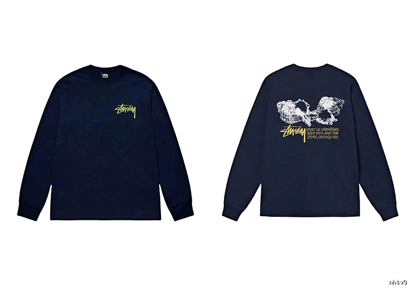 Stussy Skull Print Dark Style Long-sleeve