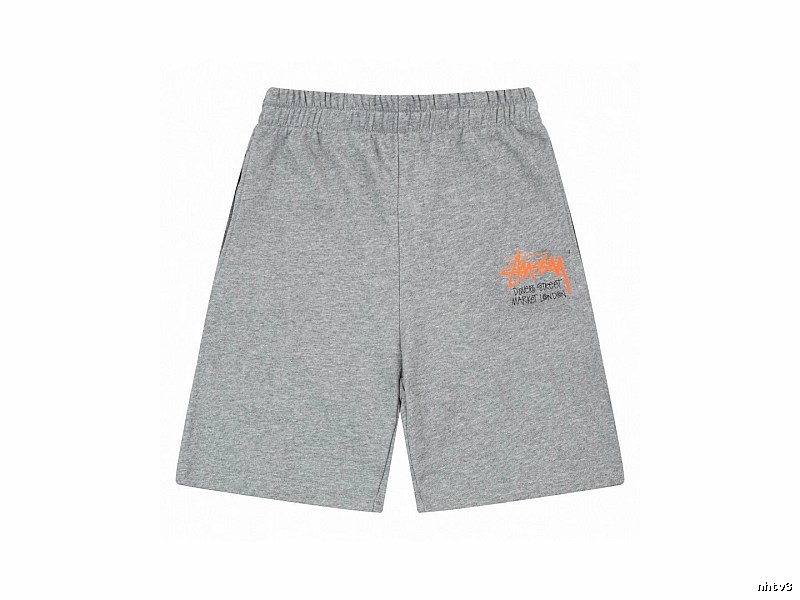 Stussy street-style grey shorts