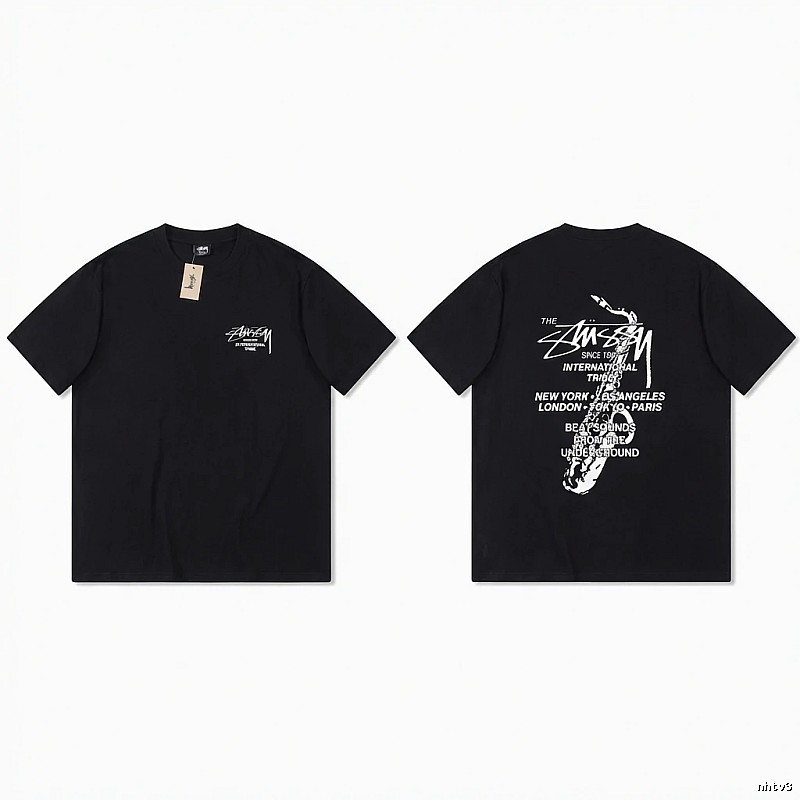 Stussy trendy and cool style black T-shirt