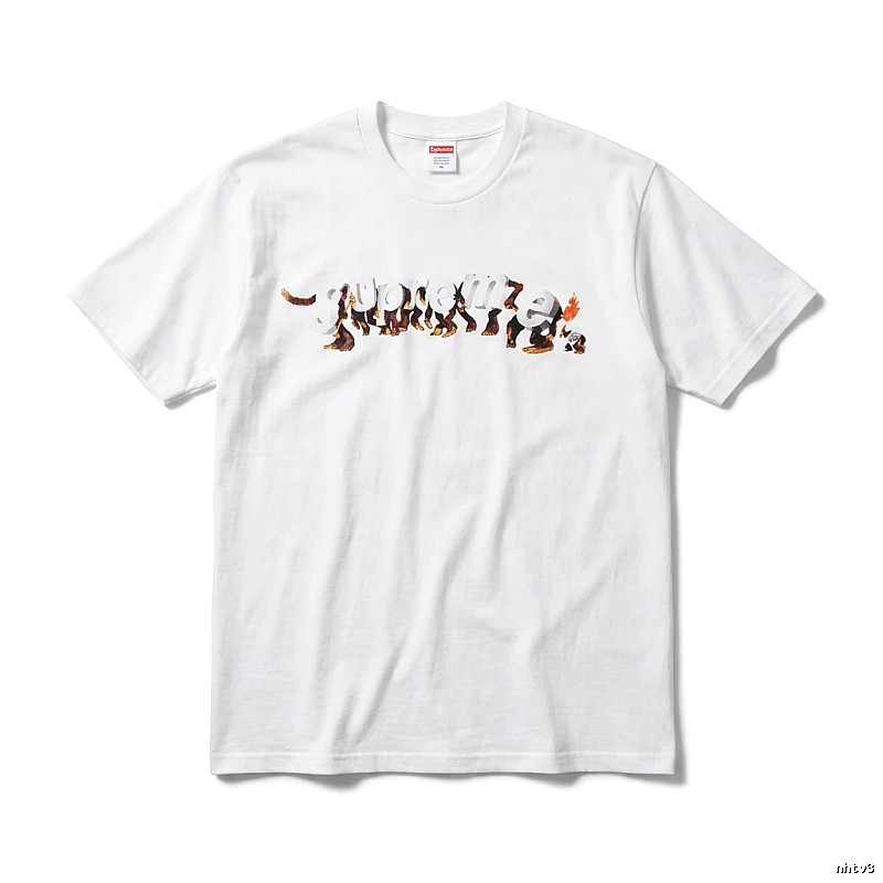 Supreme Animal Print Simple White T-shirt