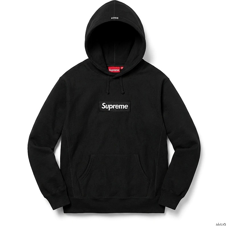 Supreme basic black hoodie