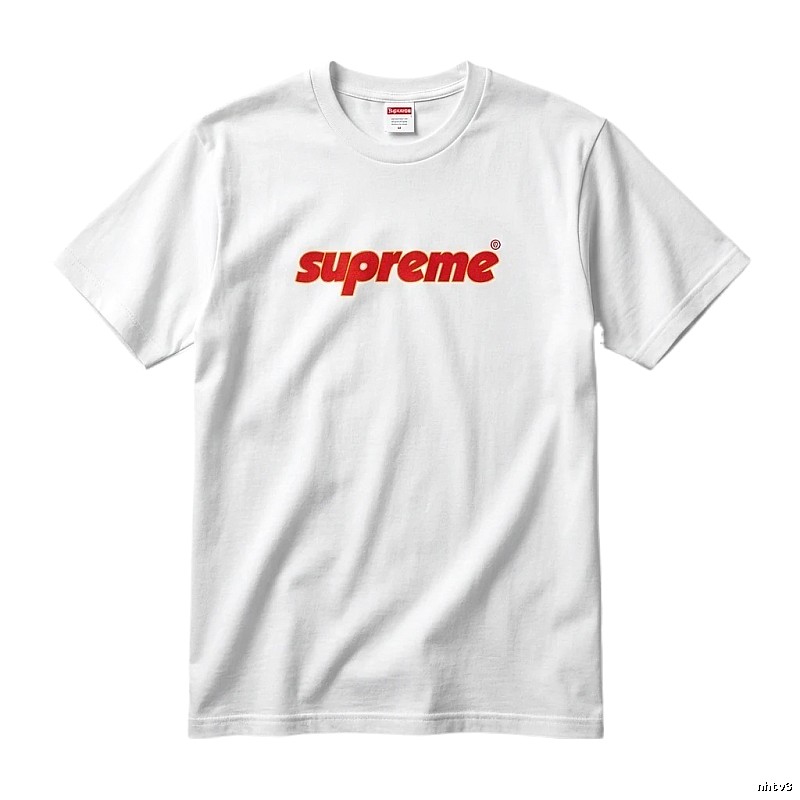 Supreme basic simple white T-shirt.