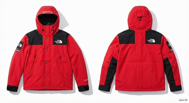 Supreme co-branded red windbreaker