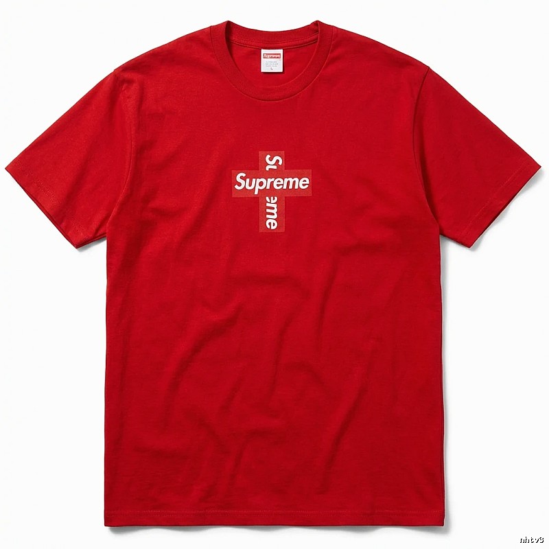 Supreme Cross Simple Style Red Clothes