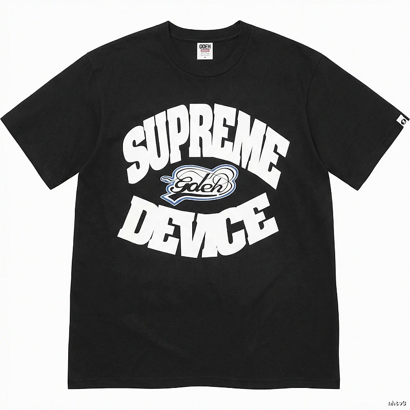 Supreme Device Series Trendy and Cool Black T-shirts