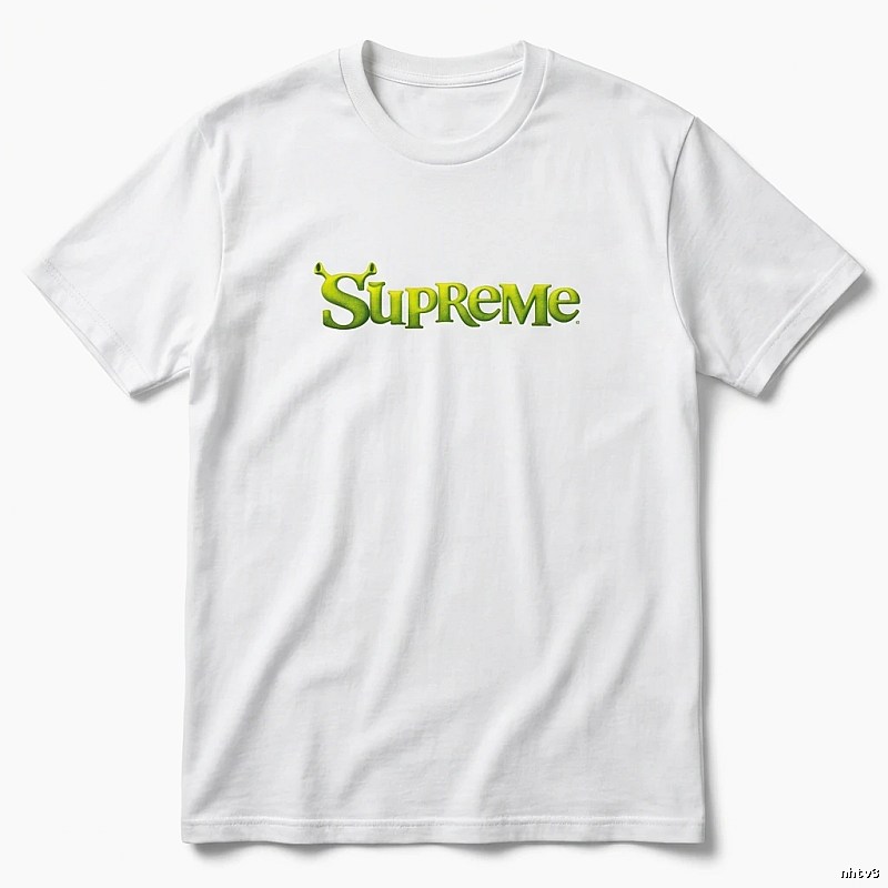 Supreme Fluorescent Green Trendy T-shirt