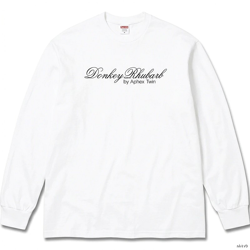 Supreme letter style white long-sleeve