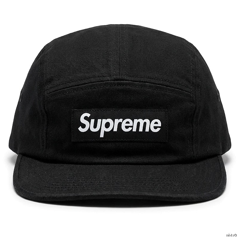Supreme minimalist style black hat