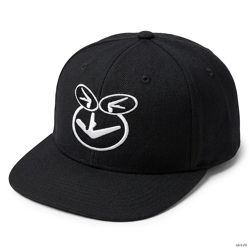 Supreme Smiley Face Trendy Brand Black Hat