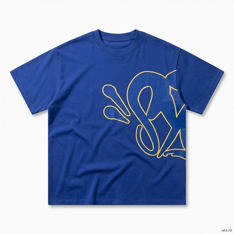 SynaWorld Graffiti-style Blue T-shirt