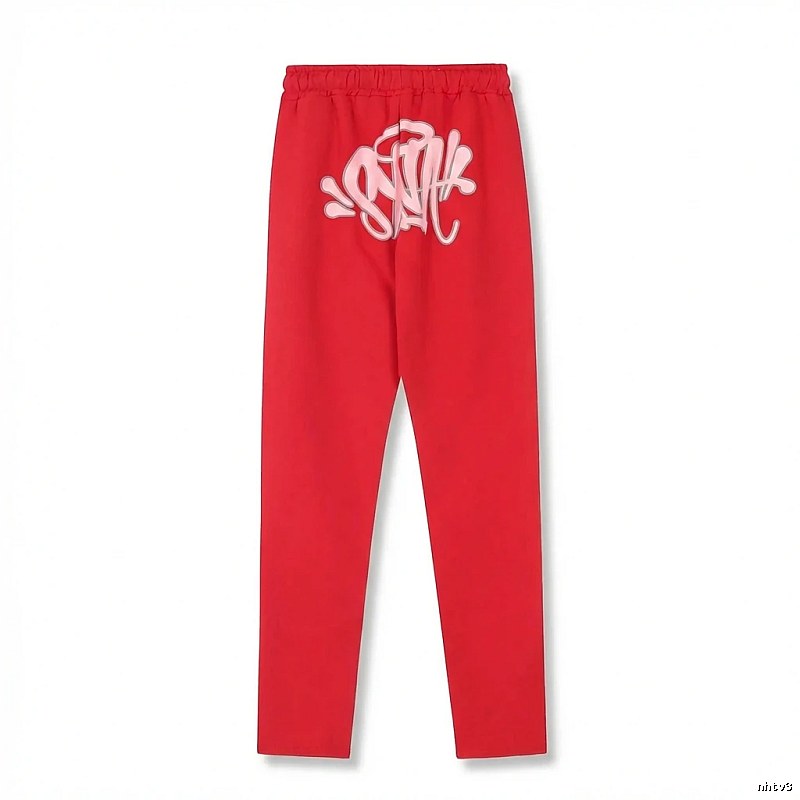 SynaWorld graffiti-style red trousers