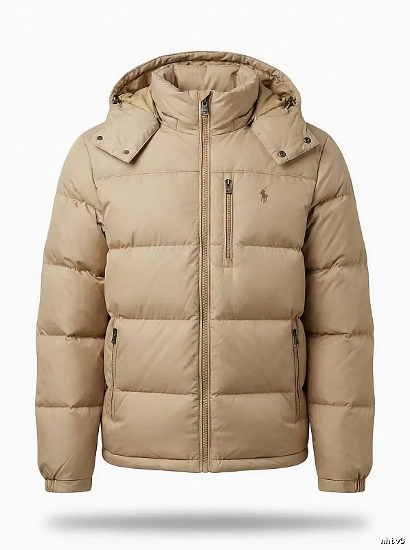 The classic khaki down jacket of Ralph Lauren.