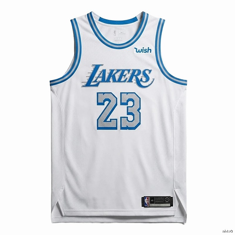 The No. 23 white jersey of the LBJ Lakers.