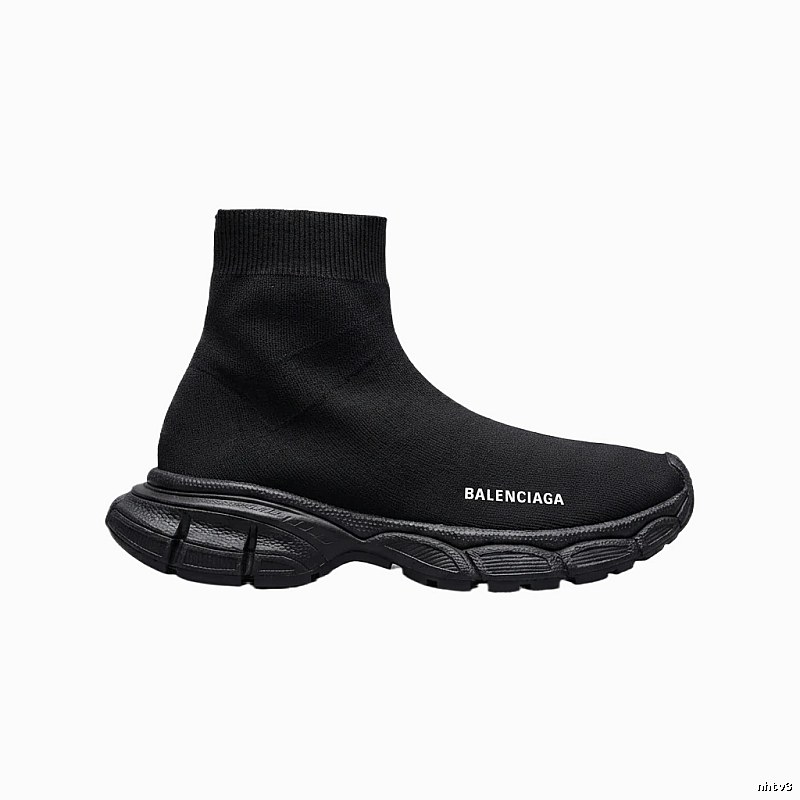 The trendy and cool style of Balenciaga sock boots in black.