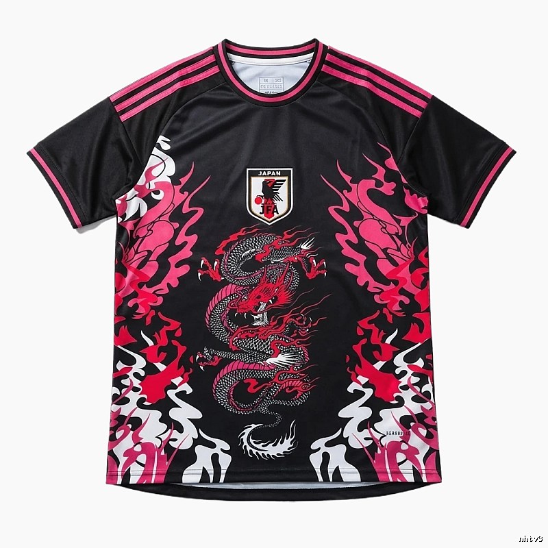 Tokyo Ghoul Dragon Pattern Black and Red Trendy T-shirt