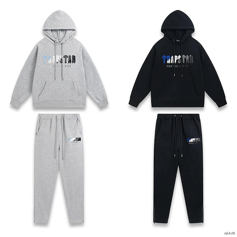 Trapstar Casual Style Grey-Black Suit
