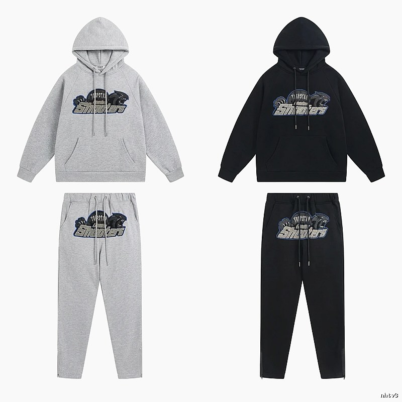 Trapstar Panther Series Casual Set (Grey/Black)