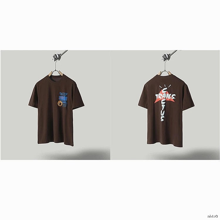 Travis Scott Cactus Graffiti Brown T-Shirt