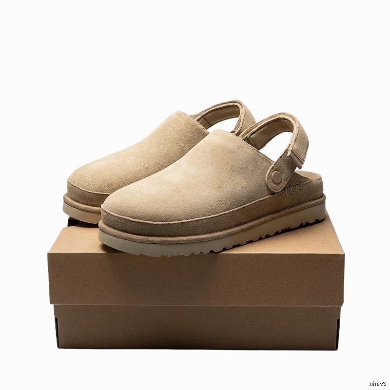 UGG retro-style khaki slippers