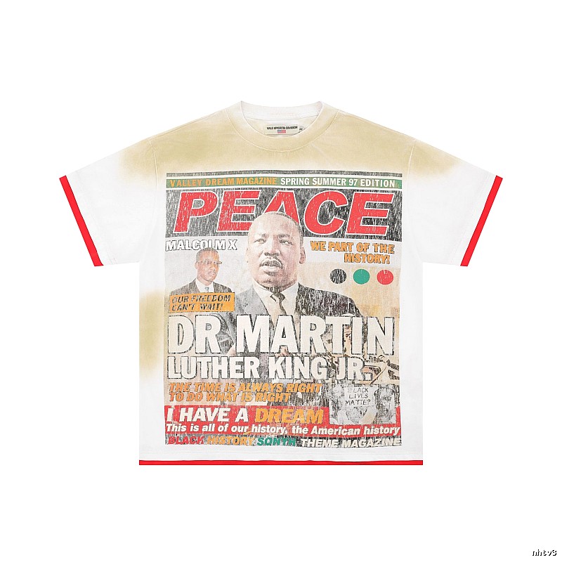 Valley Historical Print Vintage Off-white T-shirt