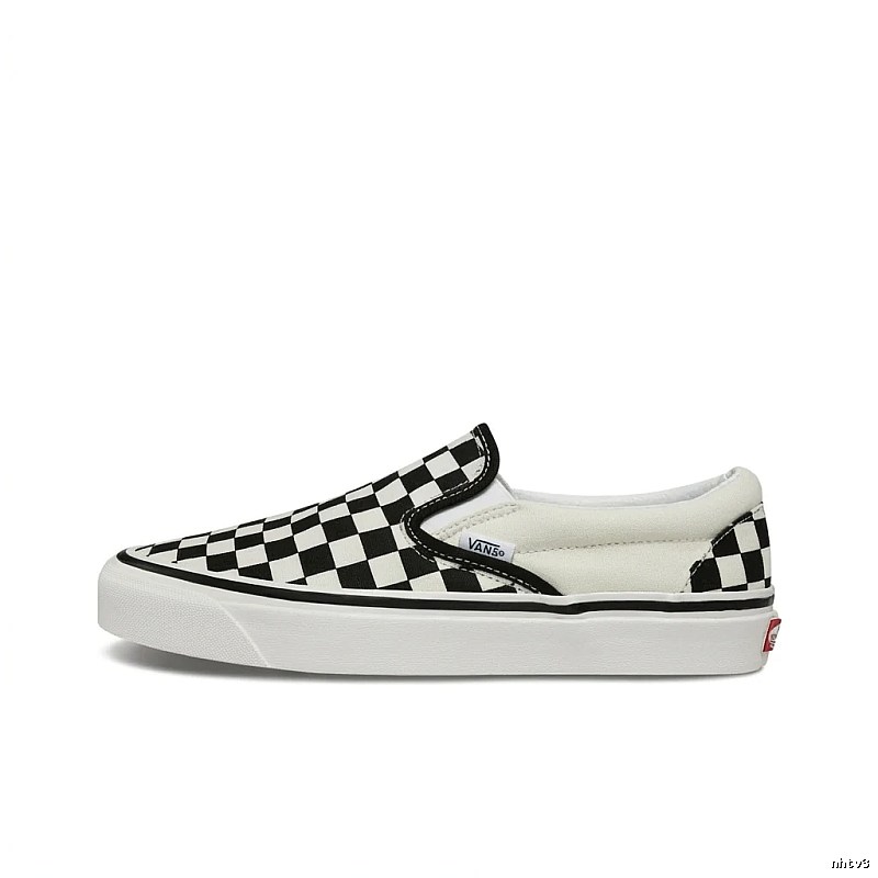Vans Checkerboard Slip-On Shoes (Black and White Style)